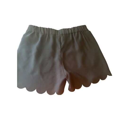 Madewell Black Scallop-Hem Pull-On Shorts Elastic Waist Size Small - Picture 4 of 5